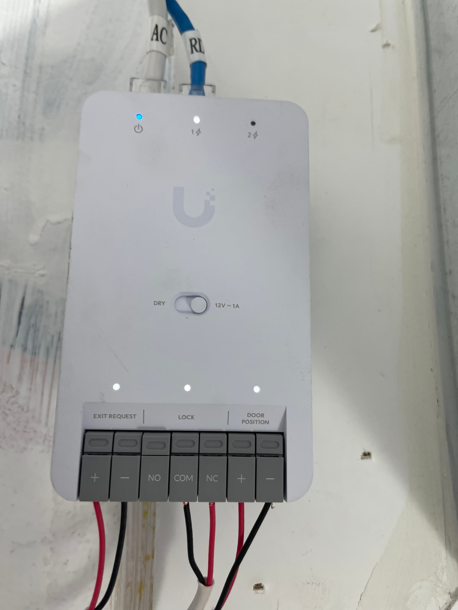 Access control panel installation